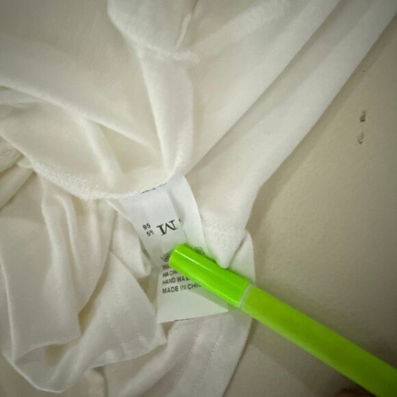 Soft White Open Front Cardigan – Size Medium - Picture 4 of 4